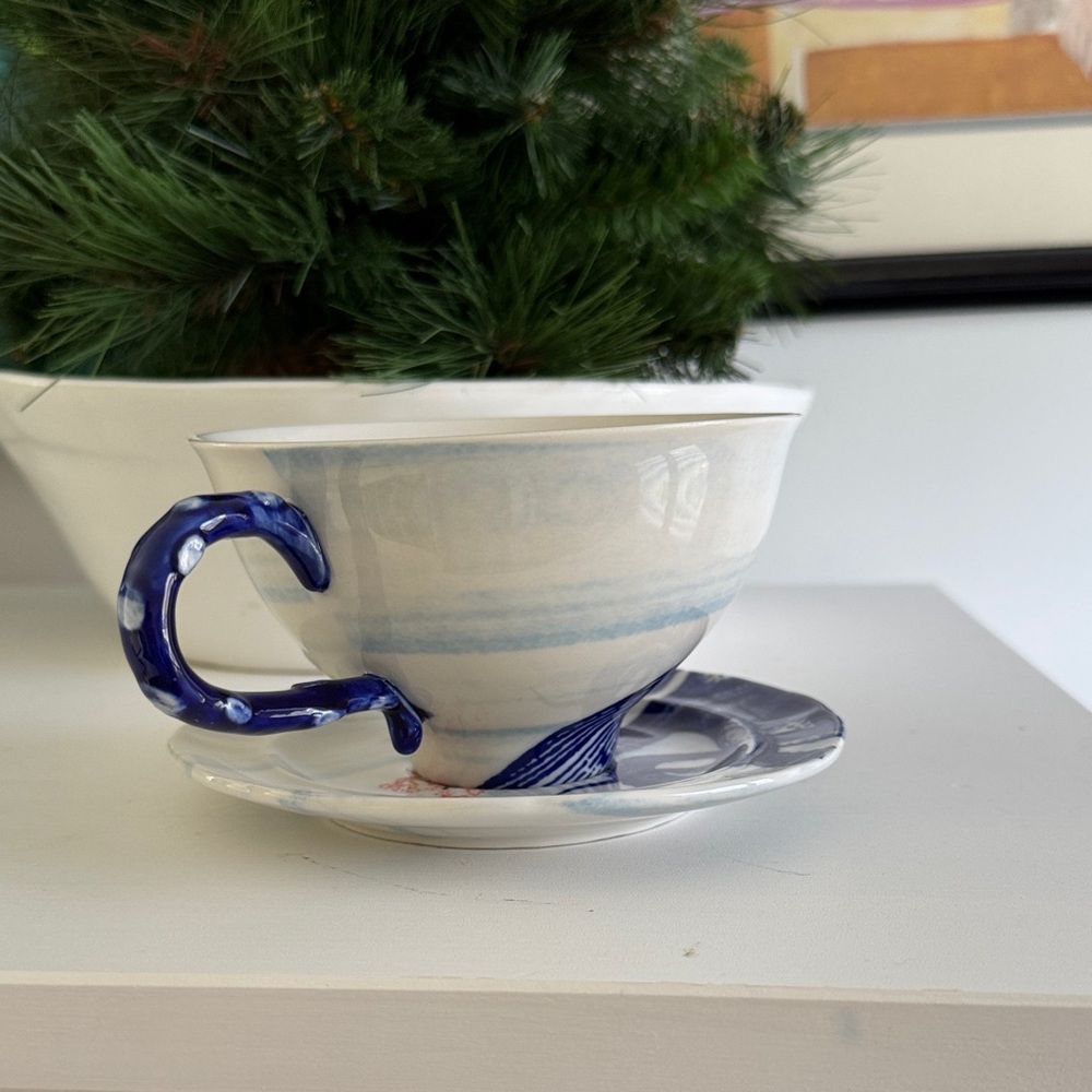 From the Deep Anthropologie Oversized Cup and Saucer - Picture 3 of 8